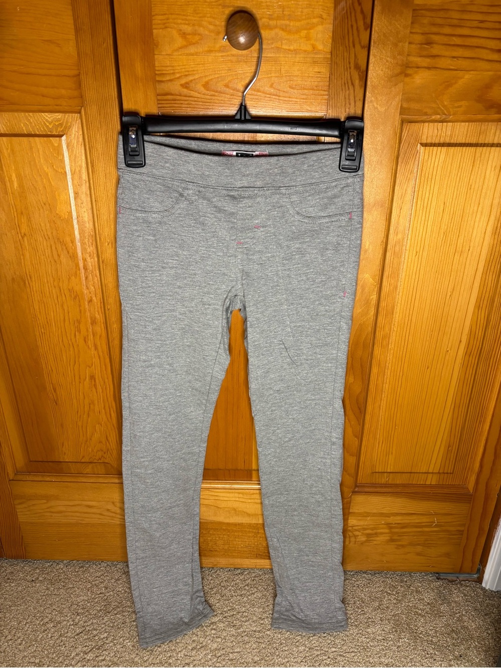 Lee Girls' Gray Stretch Knit Leggings